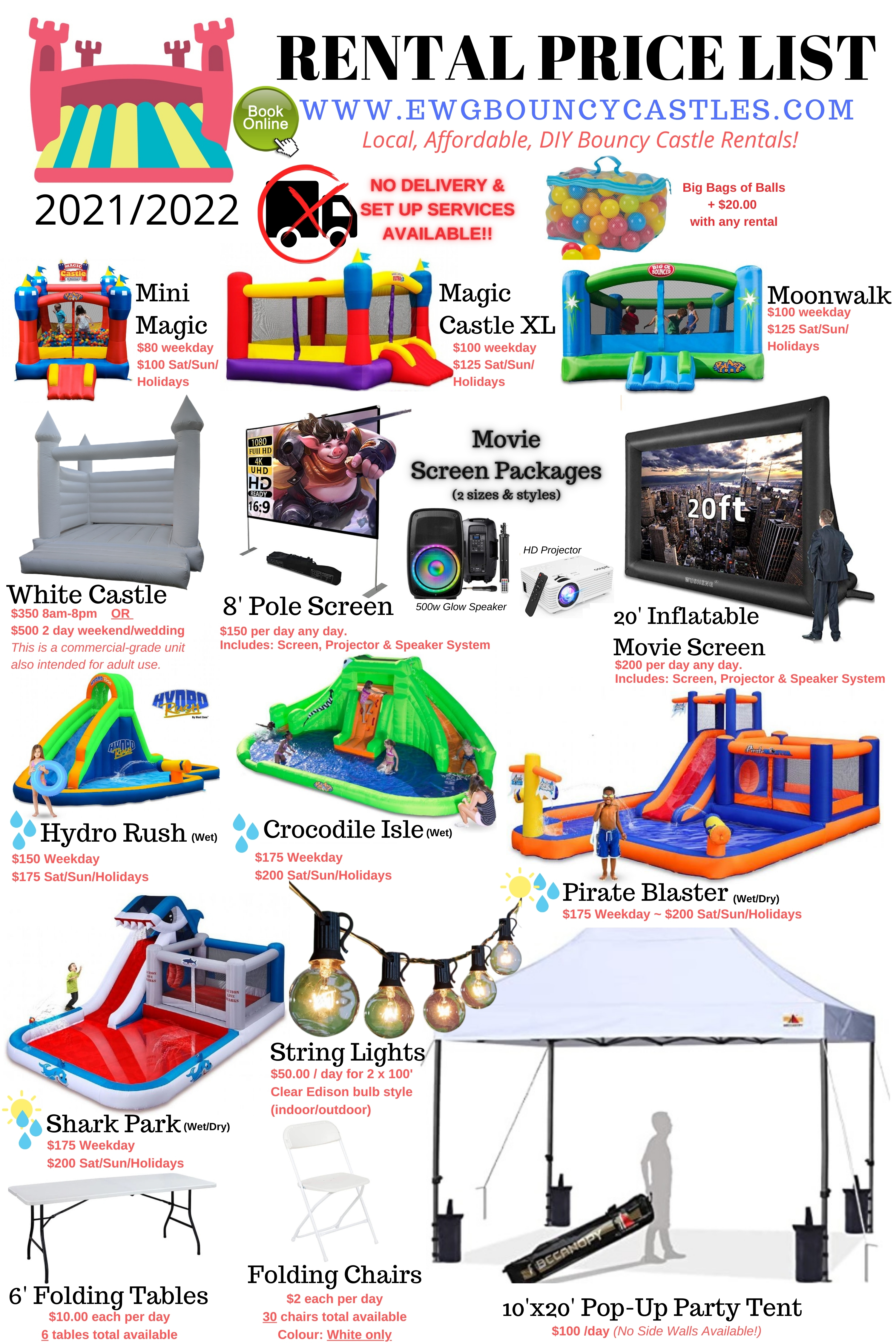 jumping castle price at game